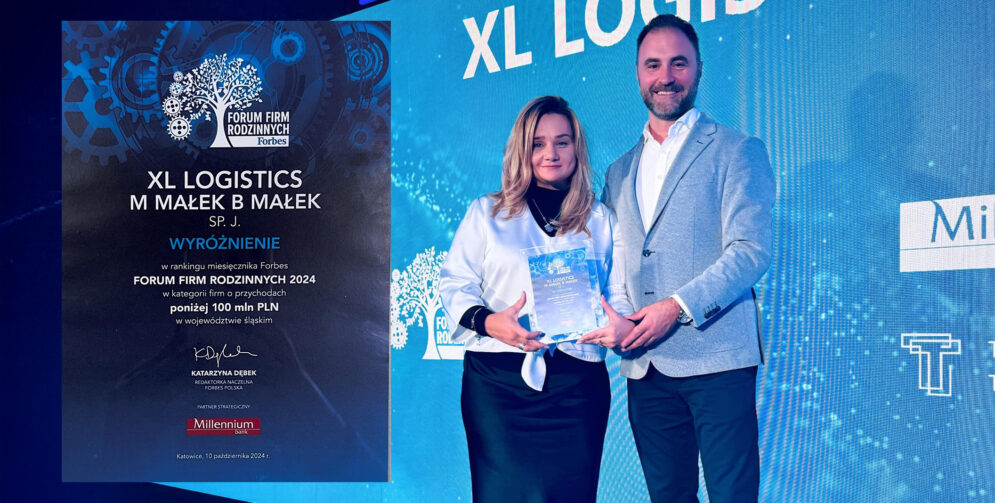 XL LOGISTICS w gronie liderów województwa śląskiego – wyróżnienie podczas VII edycji Forum Firm Rodzinnych Forbes 2024